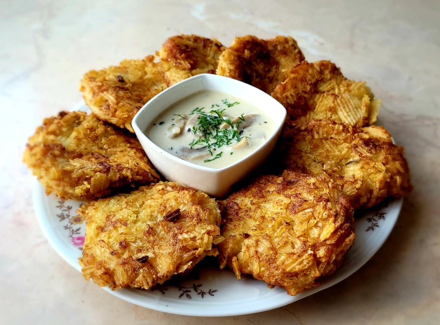 Kotlety ziemniaczane w chipsach