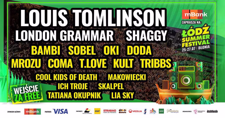 Łódź Summer Festival 2025 rozpoczęty! Trzecia edycja największego darmowego festiwalu w Polsce z gwiazdami światowego formatu na Błoniach Łódzkich